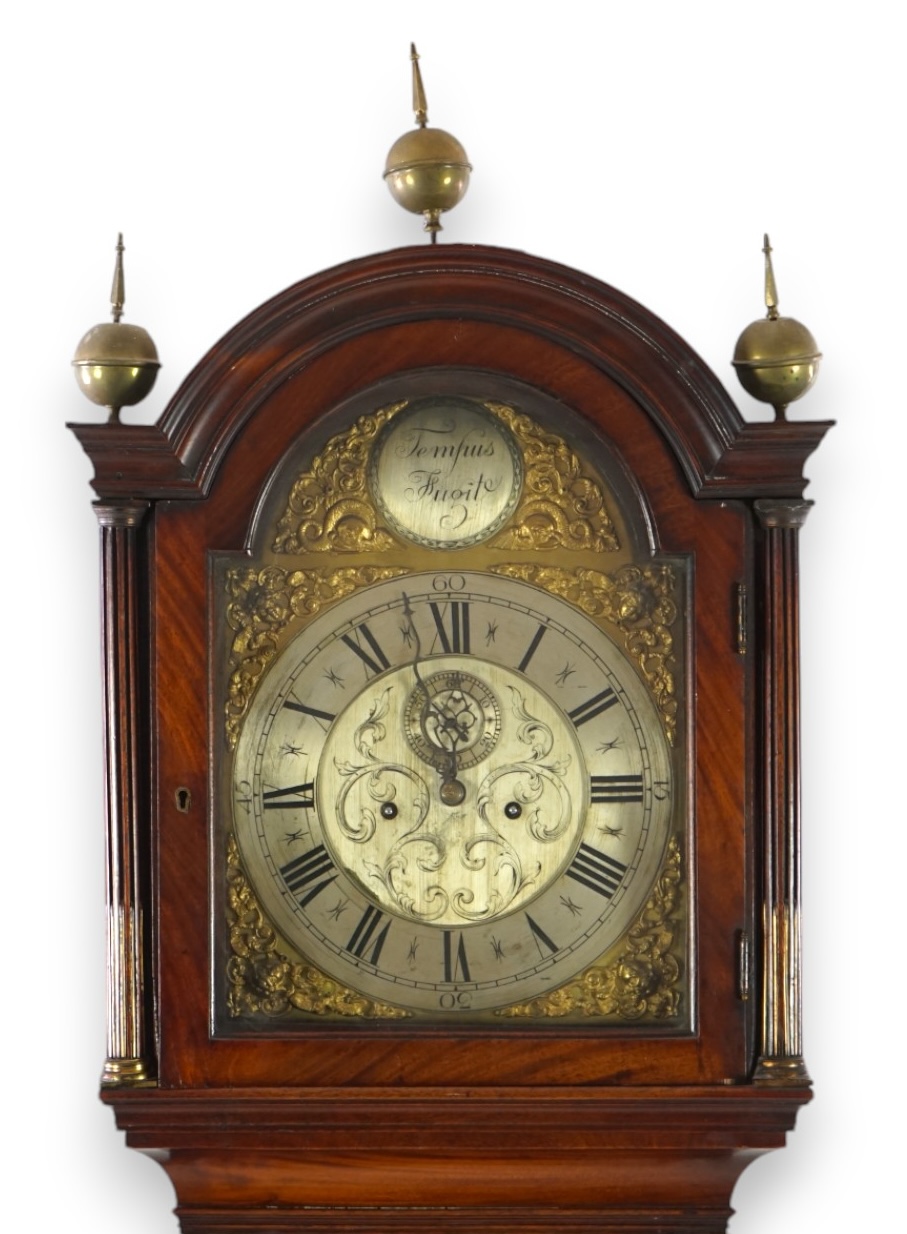 A George III mahogany eight day longcase clock, anonymous, c.1770